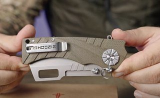 Нож SHOOZIZ HAN317-SB&GH складной DC53 рукоять G10+3D - фото 7