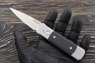 Нож Pro-Tech Carbon Fiber складной рукоять алюминий - фото 3