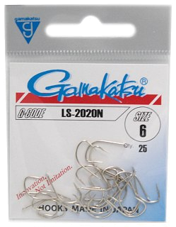 Крючок Gamakatsu LS-2020N nickel №6 - фото 1