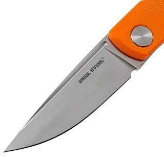 Нож складной Real Steel Luna Lite Orange G10 клинок D2 7см - фото 5