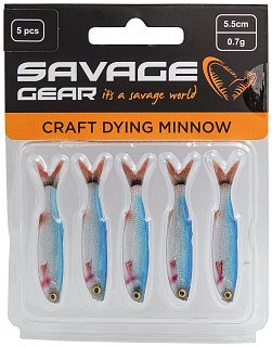 Приманка Savage Gear Craft dying minnow 5,5см 0,7гр blue pearl 5шт