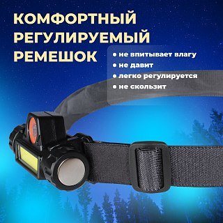 Фонарь Pereval BT-HL9058 налобный 120 Lumens - фото 7