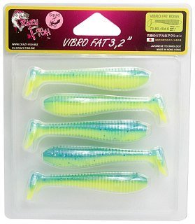 Приманка Crazy Fish Vibro fat 3.2'' 73-80-40d-6