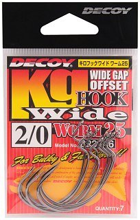 Крючки Decoy Worm 25 №2/0 7шт