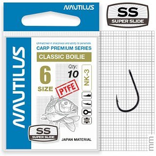 Крючок Nautilus Carp Classic Boilie 3PTFE № 6 - фото 1