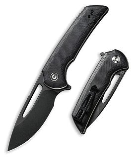 Нож Civivi Odium Flipper Knife G10 Handle (2.65" D2 Blade) black  - фото 1