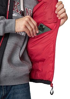 Жилет Alaskan Juneau vest  black утепленный стеганый черный /красный  - фото 3