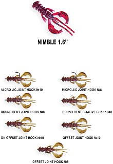 Приманка Crazy Fish Nimble 1,6" 49-40-18d-6 - фото 2
