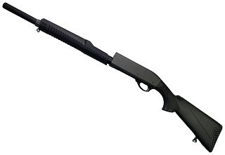 Ружье Huglu Atrox A Standart grey 2 pump Action shotgun 12x76 510мм - фото 2