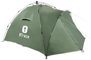 Палатка BTrace Glade 3 быстросборная зеленый - фото 3