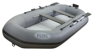 Лодка Flinc F280TLA надувная серый - фото 1