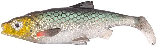 Приманка Savage Gear LB  Roach paddle tail  7,5см bulk green silver 1/70