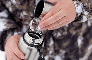 Термос Pereval с узкой горловиной 1000мл серебристый - фото 17