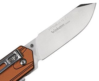 Нож Sanrenmu 7117LUX-LY-T5 складной сталь 12C27 Matte coppery brown - фото 4