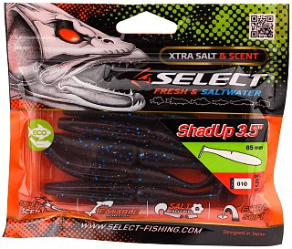 Приманка Select Shad up 3,5" цв. 010 уп 5шт