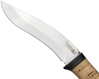 Нож Росоружие Ермак ЭИ-107 береста позолота гравировка - фото 5