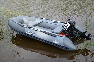 Лодка Boatsman BT340A надувная серо-графитовый - фото 5