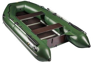 Лодка Мастер лодок Ривьера Максима 3400 СК комби черно-зеленая - фото 2