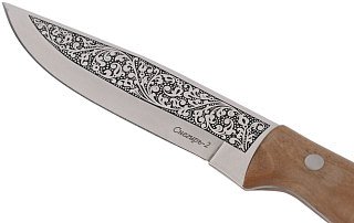 Нож Кизляр Снегирь-2 туристический рукоять кавказ. орех - фото 5