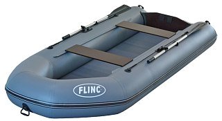 Лодка Flinc FT320KА надувная серый - фото 1