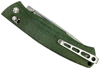 Нож складной Real Steel Pathfinder Folder Green Micarta клинок 14C28N 9,7см - фото 9