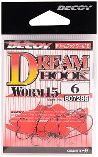 Крючки Decoy Worm 15 №6 9шт