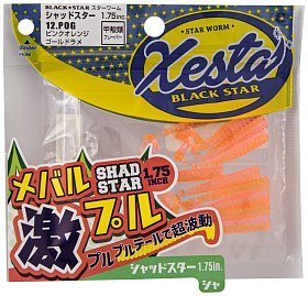 Приманка Xesta Black star worm shad star 1,75" 12.pog