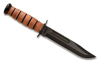 Нож Ka-Bar 5017 USMC сталь 1095 рукоять кожа