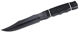 Нож SOG Tech Bowie - Black Tini фикс. клинок сталь AUS8 крат - фото 1