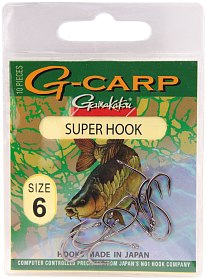 Крючок Gamakatsu G-Carp Super Hook №6 уп.10шт