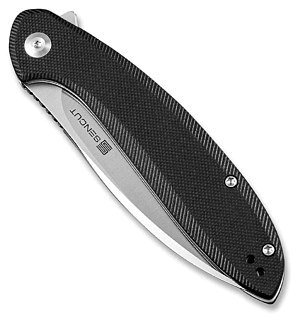 Нож Sencut San Angelo Flipper Knife Black G10 Handle (3.48" Satin 9Cr18MoV Blad) - фото 4