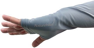 Нарукавники Naturehike Fingerless sun protection sleeves grey - фото 4