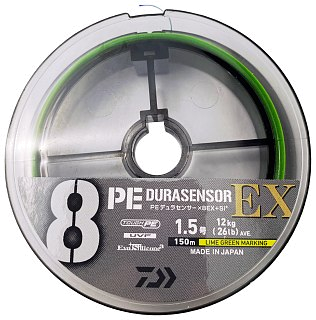 Шнур Daiwa UVF PE Dura sensor X8EX+SI3 1,5-150м LGM - фото 2