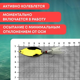 Блесна Riverzone Pike Fighter 10гр 43мм gold - фото 4