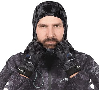 Балаклава Aquatic демисезонная softshell camo black - фото 4