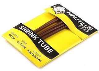 Трубка Nautilus термоусадочная shrink tube 2,5мм 60см mud brown