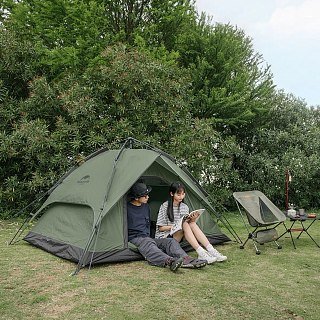 Палатка Naturehike Automatic tent  3 forest green - фото 2