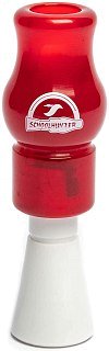 Манок Schoolhunter Elite духовой на крякву красно-белый - фото 1