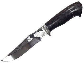 Нож Ладья Клык НТ-12 Р 65х13 рисунок венге - фото 2