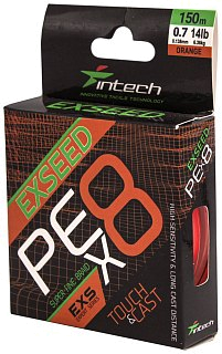 Шнур Intech Exseed PE X-8 150м PE 0,7 14lb 6,36кг