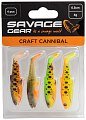 Приманка Savage Gear Craft cannibal paddletail 6,5см 4гр dark water mix 4шт
