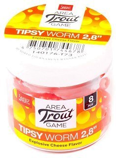 Приманка Lucky John Pro series Tipsy worm 2,3" 05.84/T73 12шт - фото 3