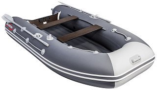 Лодка Мастер лодок Таймень LX 3200 НДНД графит светло-серый - фото 3