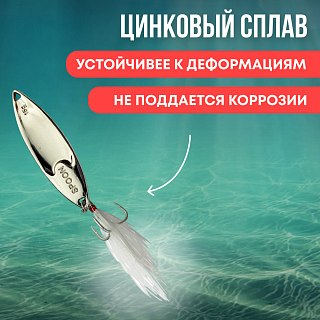 Блесна Riverzone Live Bait 15гр 61мм silver - фото 5