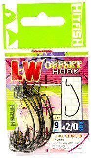 Крючок Hitfish LW offset hook №2/0 9шт - фото 1