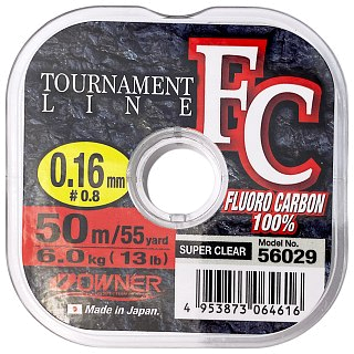 Леска Owner Tournament FC 50м 0,160мм  - фото 1