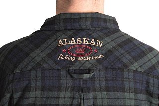 Рубашка Alaskan с меховым подкладом синяя клетка  - фото 3