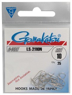 Крючок Gamakatsu LS-2110N nickel №10 - фото 1