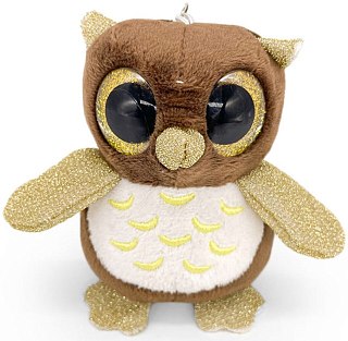 Игрушка Mimis Сова с подвесом коричневая 11см - фото 7