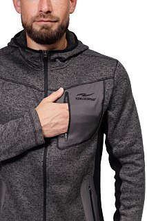Куртка флисовая King Hunter Arctic hood gray - фото 5